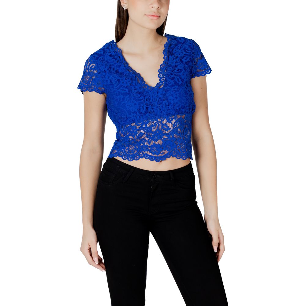 Morgan De Toi Blue Polyamide Top