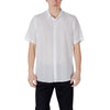 Antony Morato White Lyocell Shortsleeve Shirt