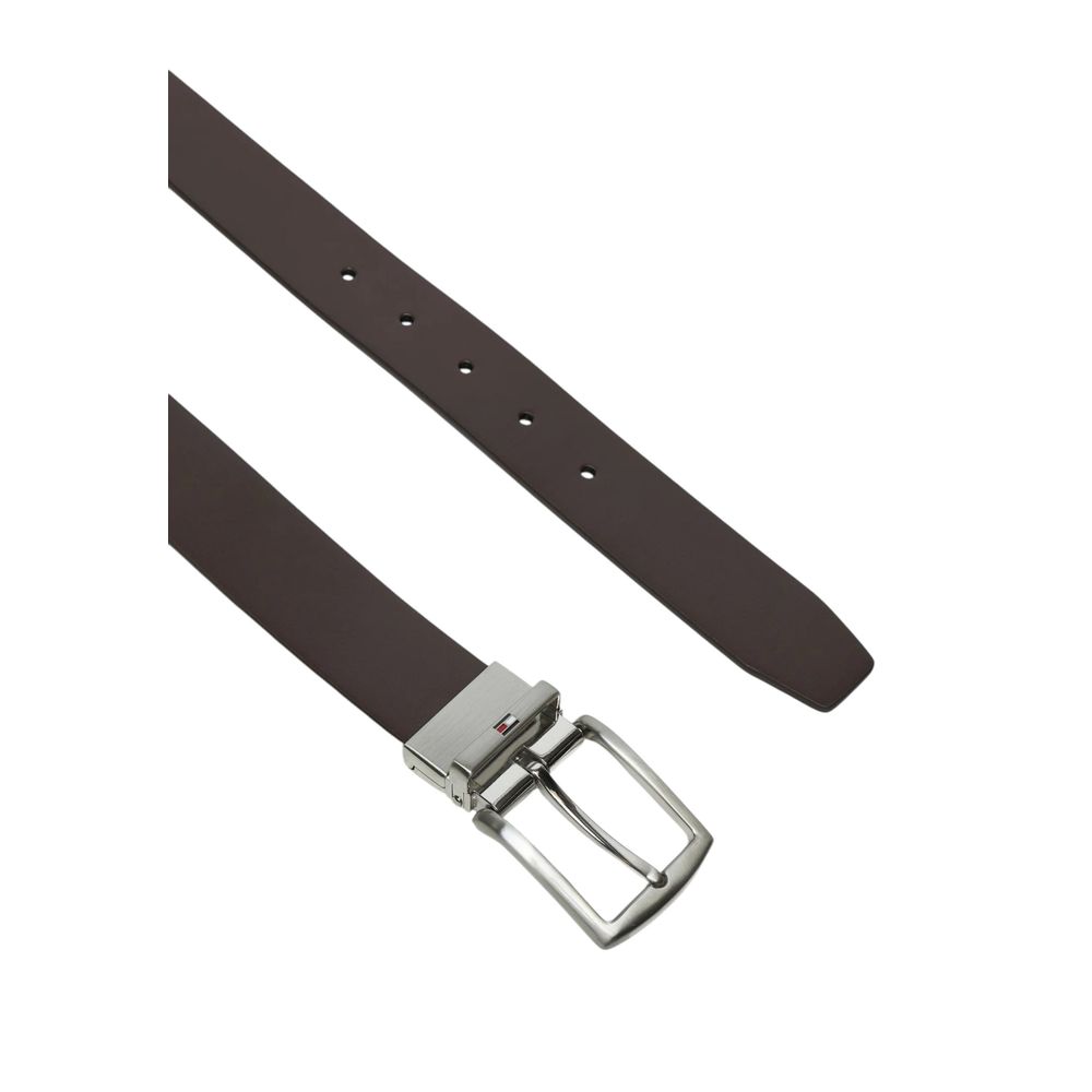 Curea din piele neagră Tommy Hilfiger