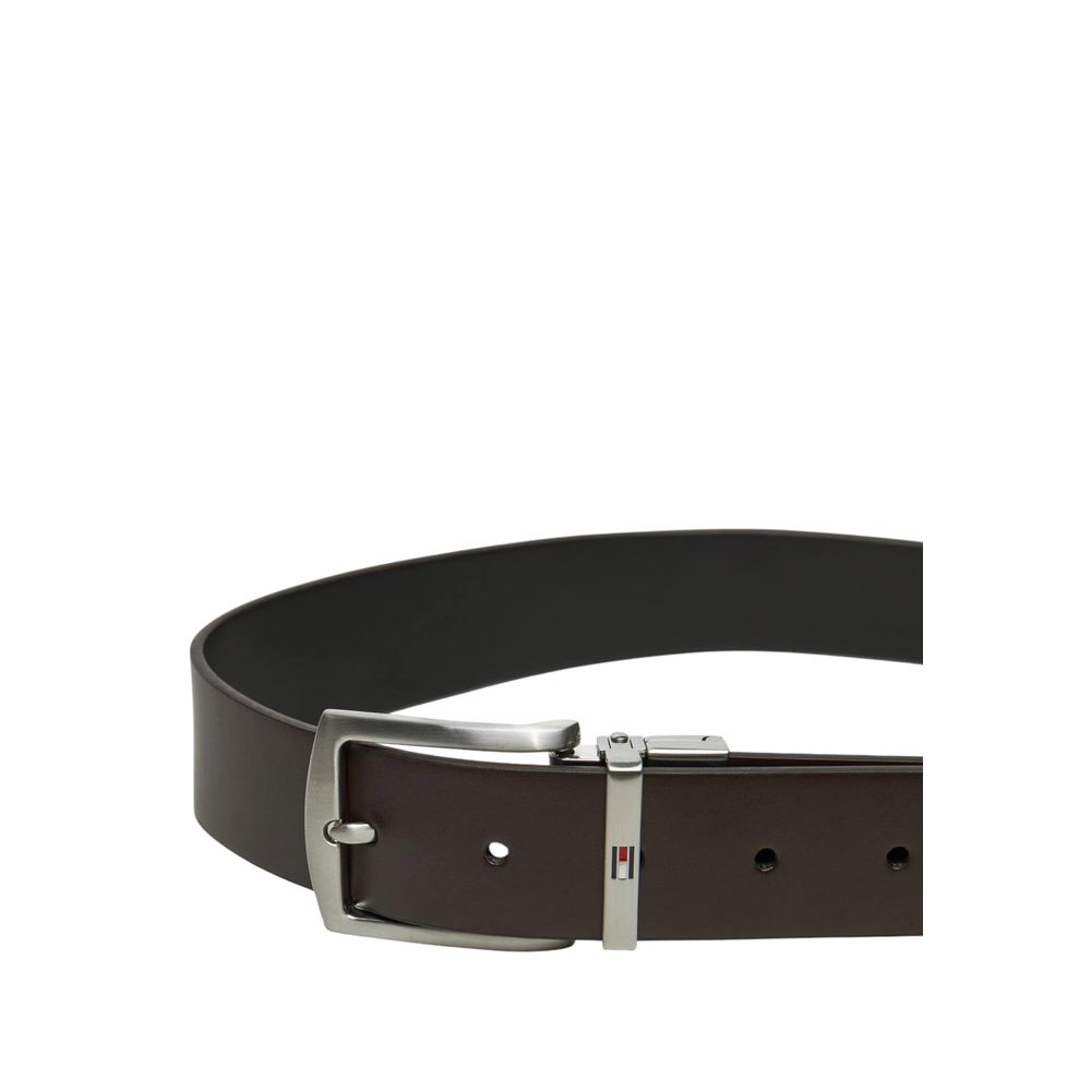 Curea din piele neagră Tommy Hilfiger