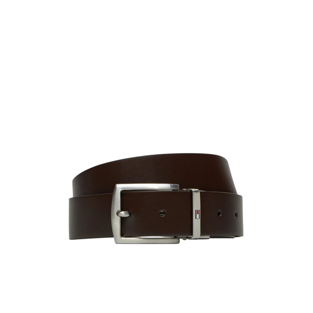 Curea din piele neagră Tommy Hilfiger