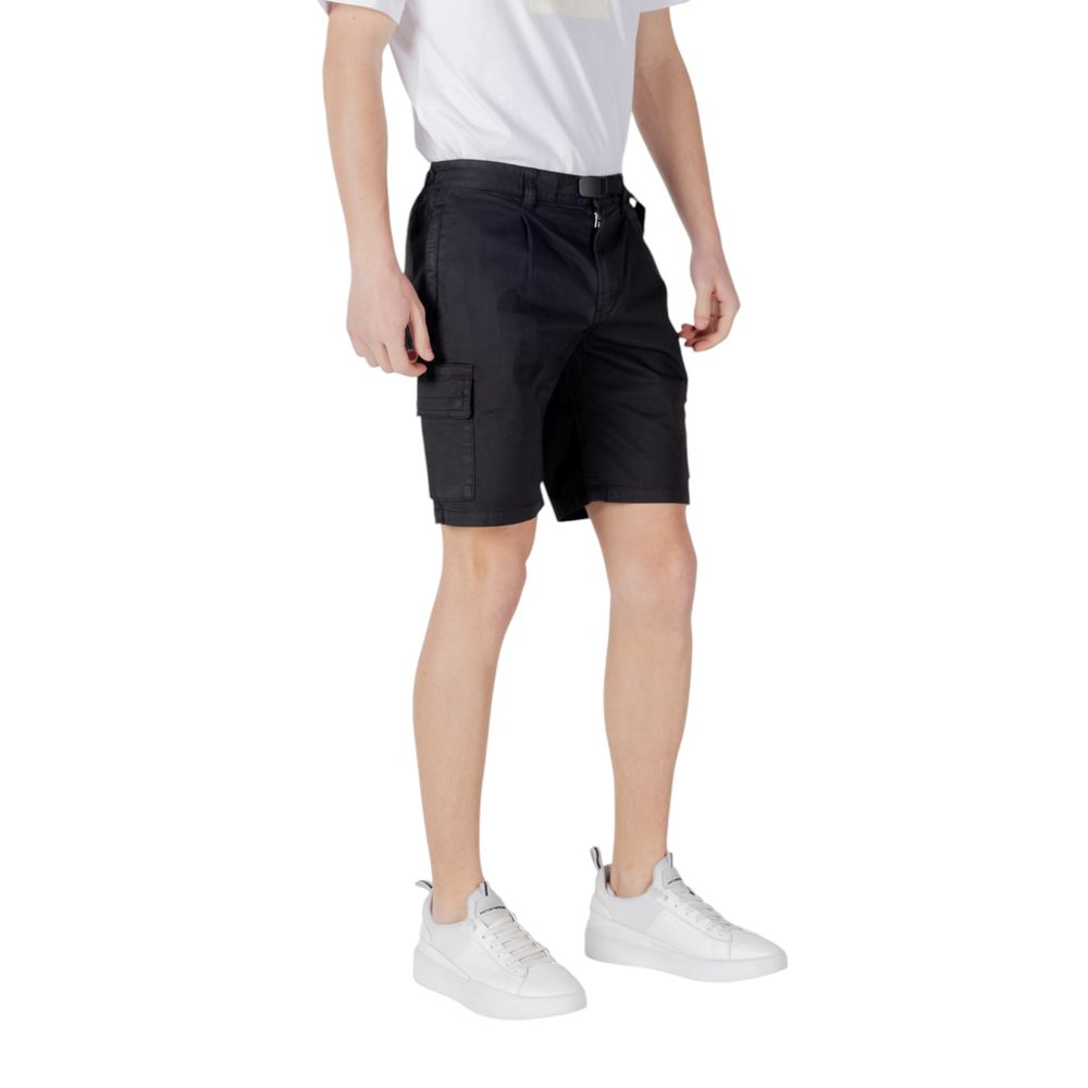 Hugo Boss Black Cotton Bermuda Shorts