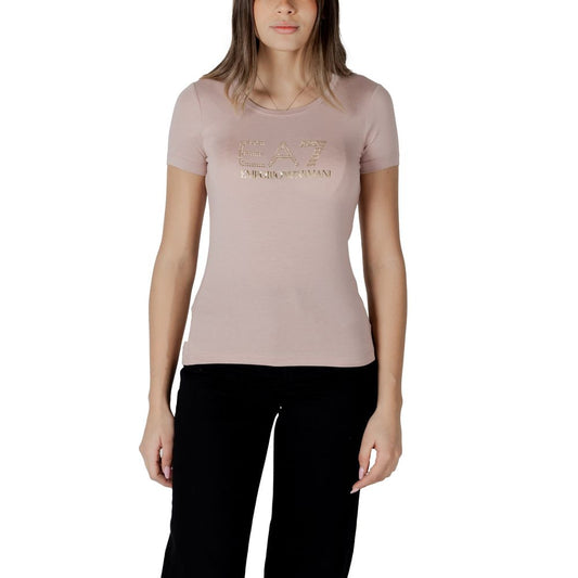 EA7 Emporio Armani Pink Modal T-Shirt