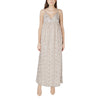 Only Beige Recycled Polyester Long Dress