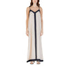 Vero Moda Beige Nylon Long Dress