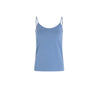Morgan De Toi Blue Cotton Tank Tops