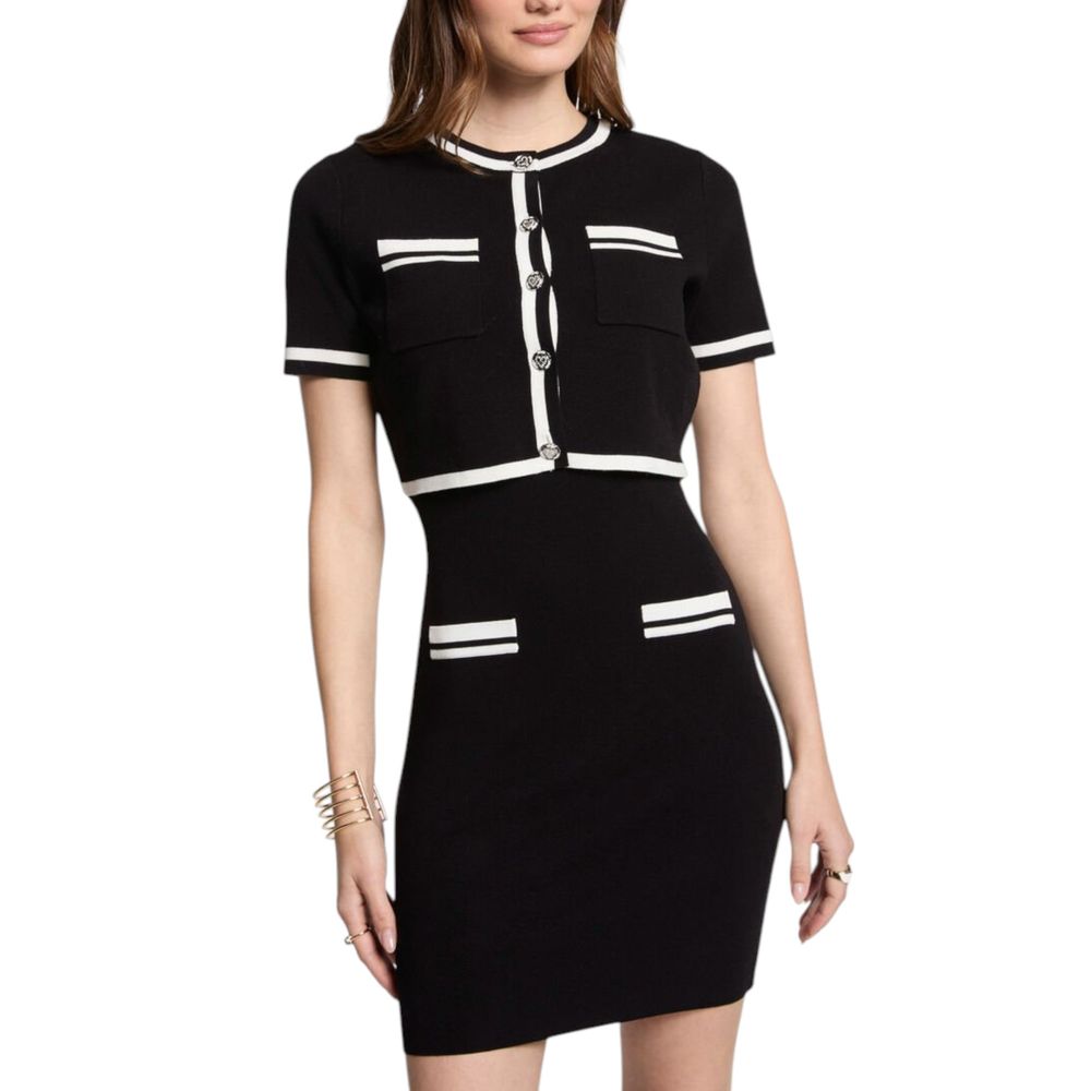 Morgan De Toi Black Viscose Short Dress