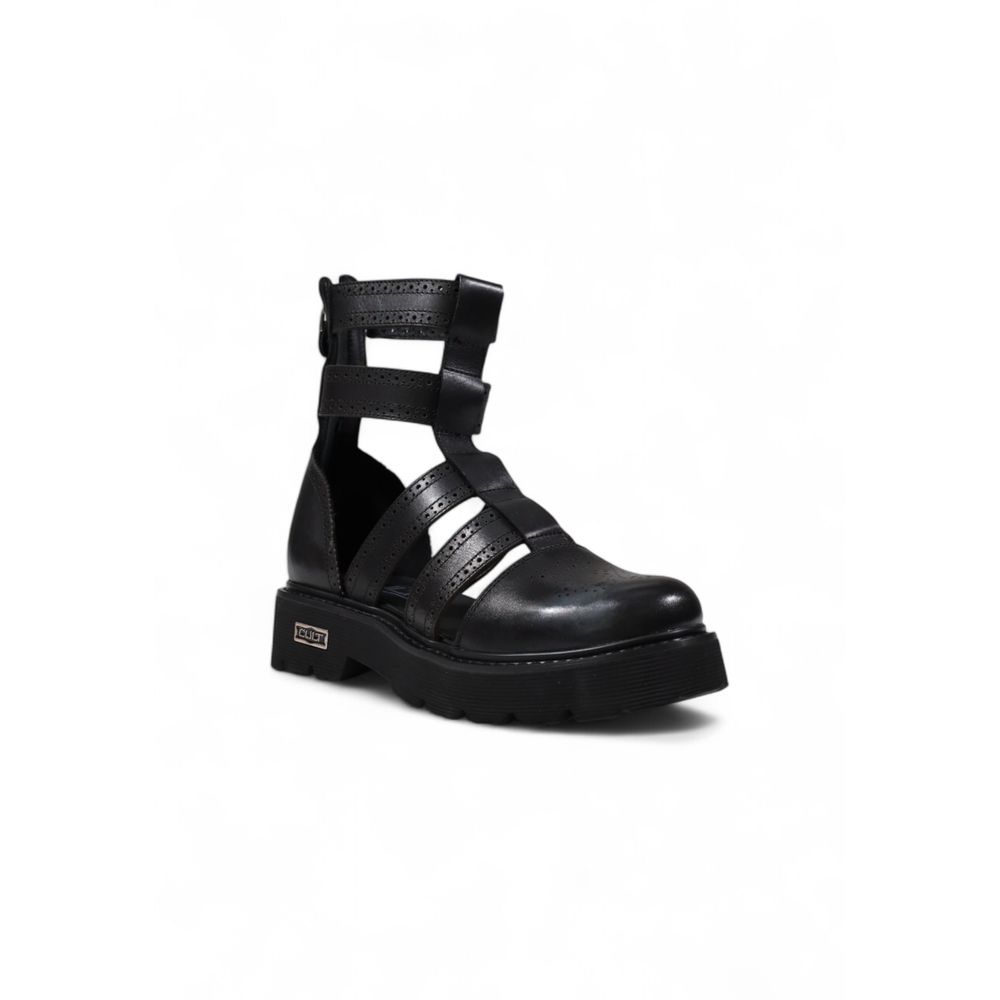 Cult Black Leather Sandal