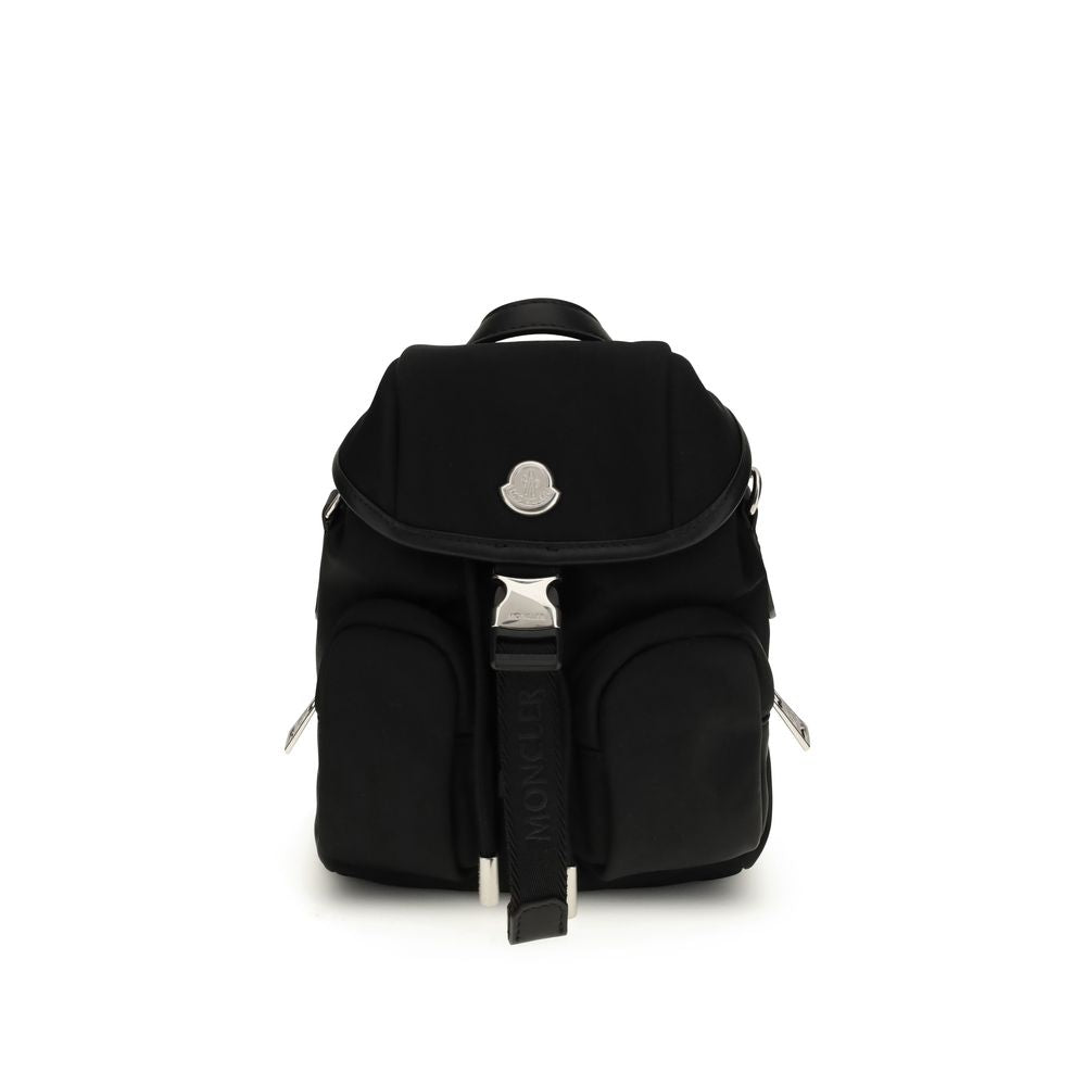 Moncler Black Leather Backpack