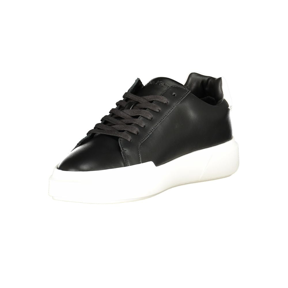 Calvin Klein Black Leather Men's Sneaker