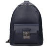 Pineider Blue Leather Backpack