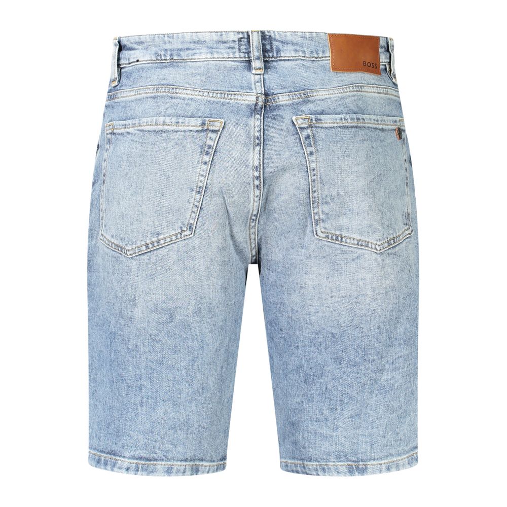 Pantaloni scurți din bumbac albaștri Hugo Boss