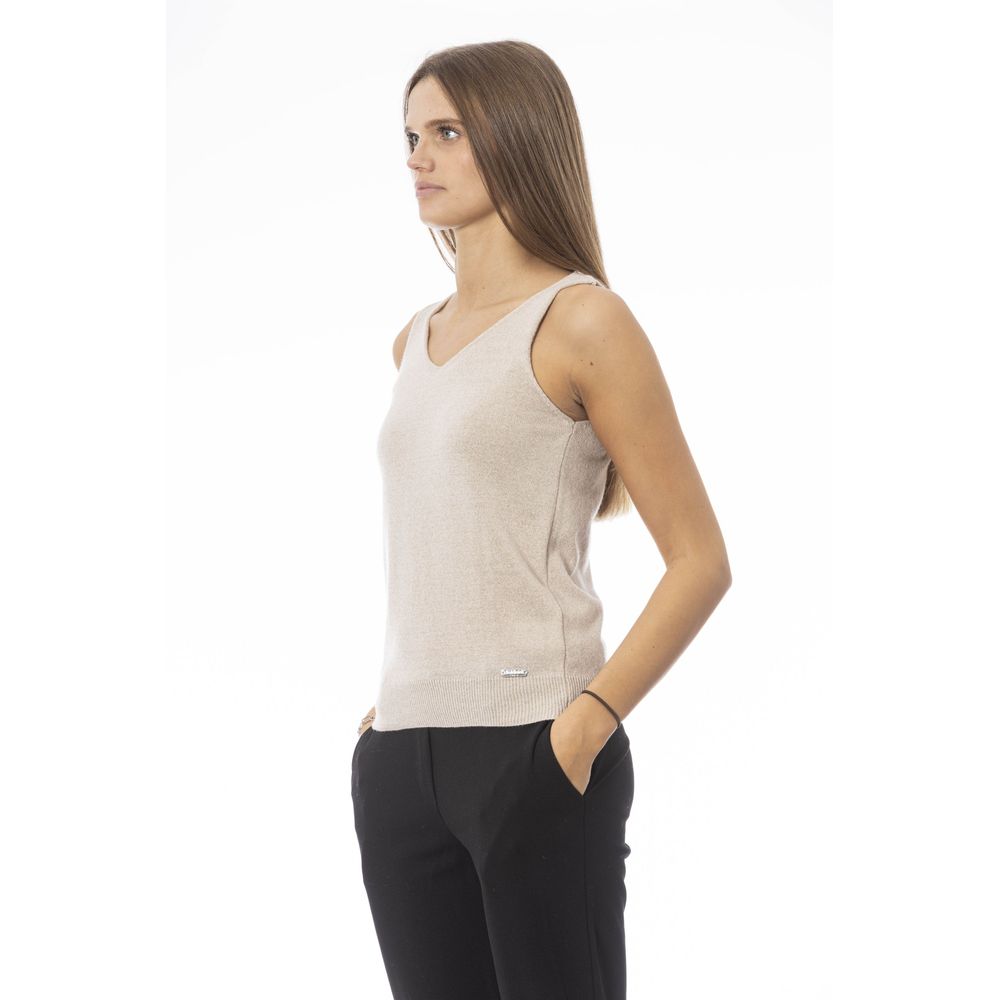 Maiou din material textil bej Baldinini Trend