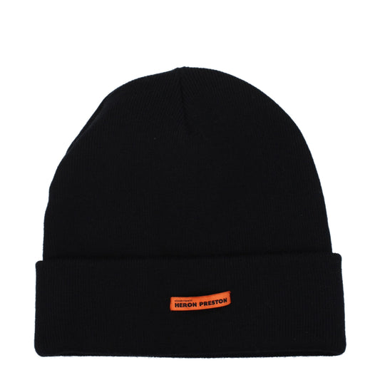Heron Preston Black Wool Beanie