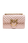 PINKO Powder Pink Love One Mini Shoulder Bag