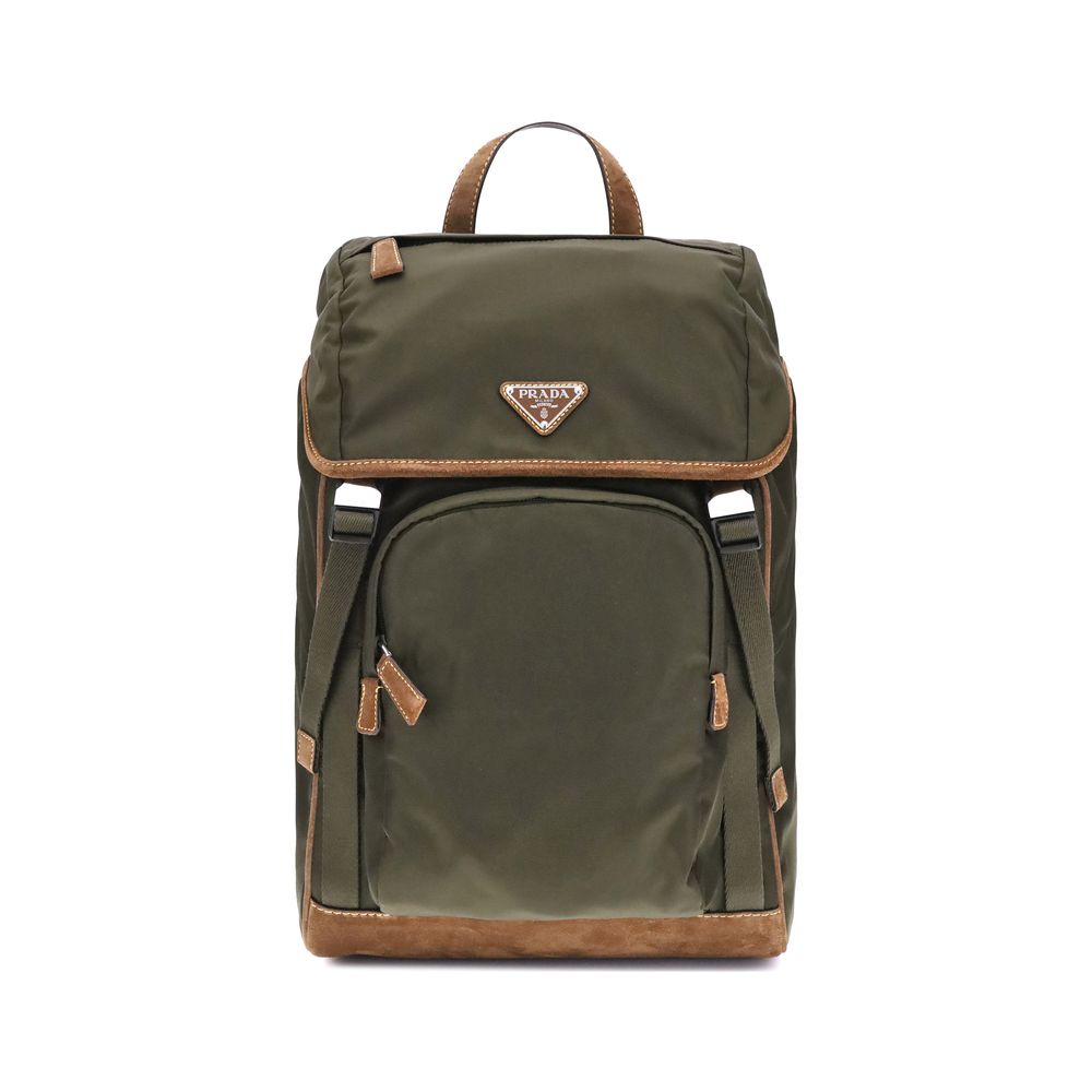 Prada Green Recycled Polyamide Backpack