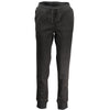 Pantaloni negri din bumbac K-WAY