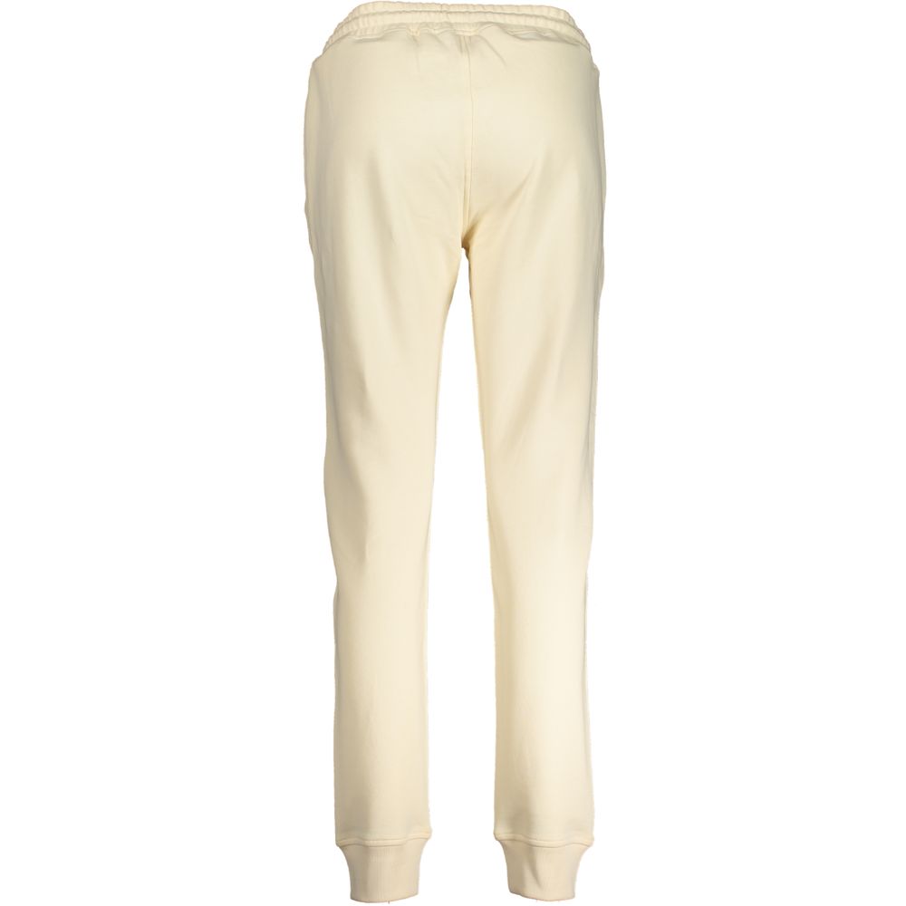 Pantaloni bej din bumbac K-WAY