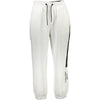 Pantaloni albi din bumbac Calvin Klein