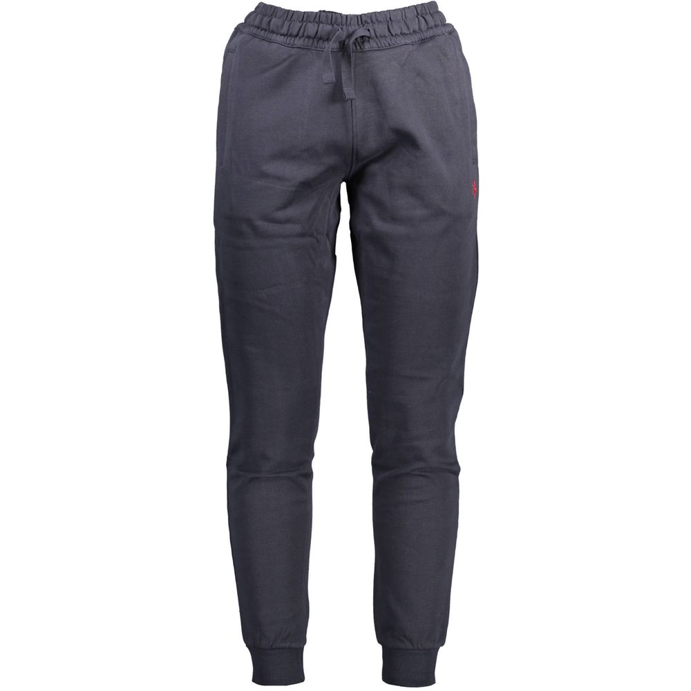 Pantaloni albaștri din bumbac US POLO ASSN.