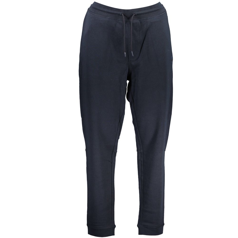 Pantaloni Hugo Boss albaștri din bumbac