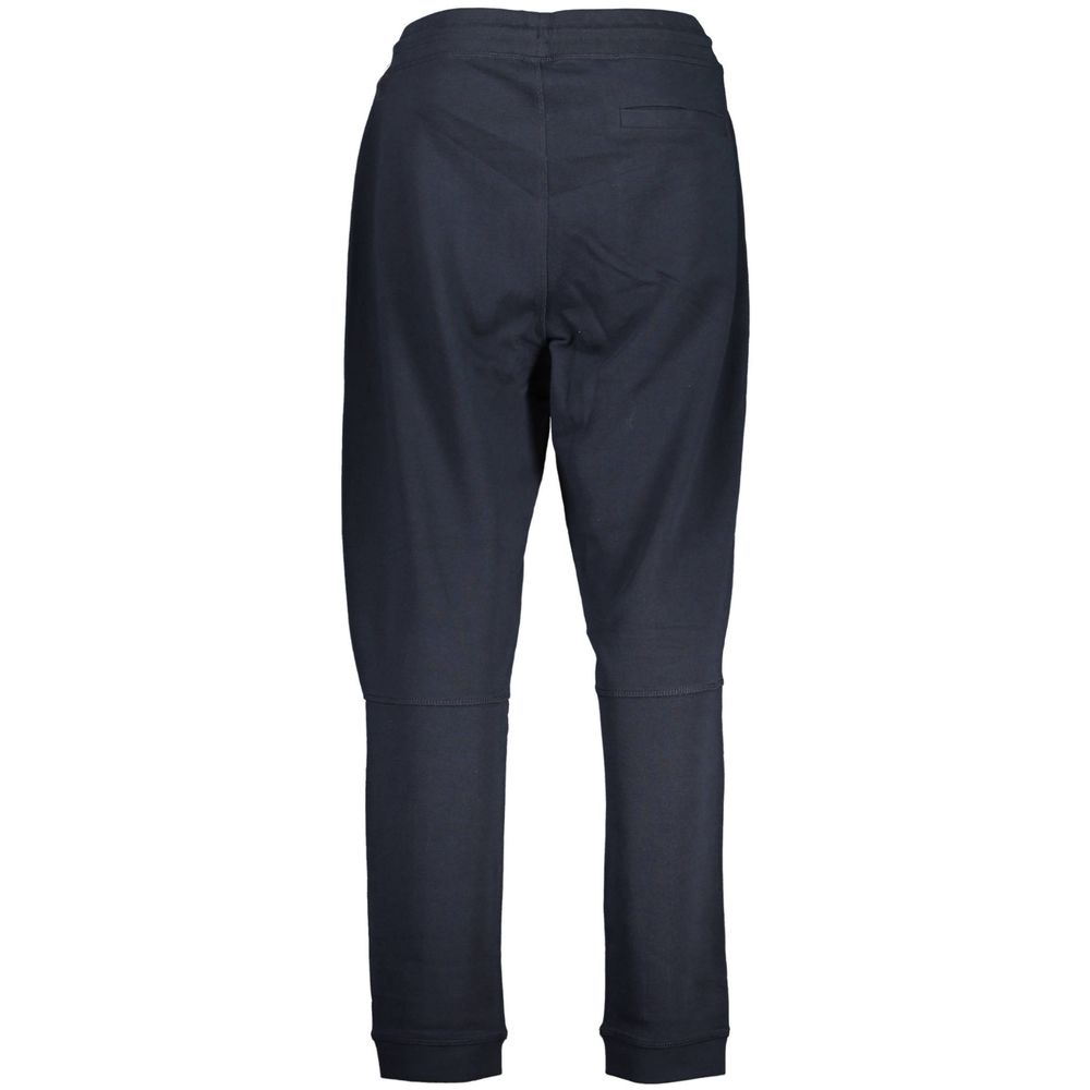 Pantaloni Hugo Boss albaștri din bumbac