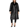 Cleré Black Polyester Coat