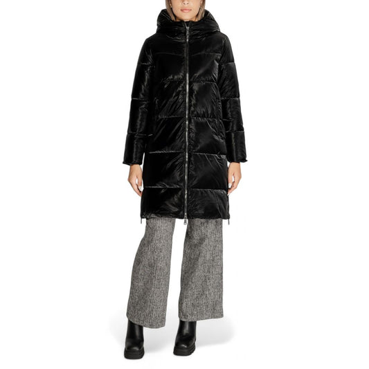 Cleré Black Polyester Jackets & Coat