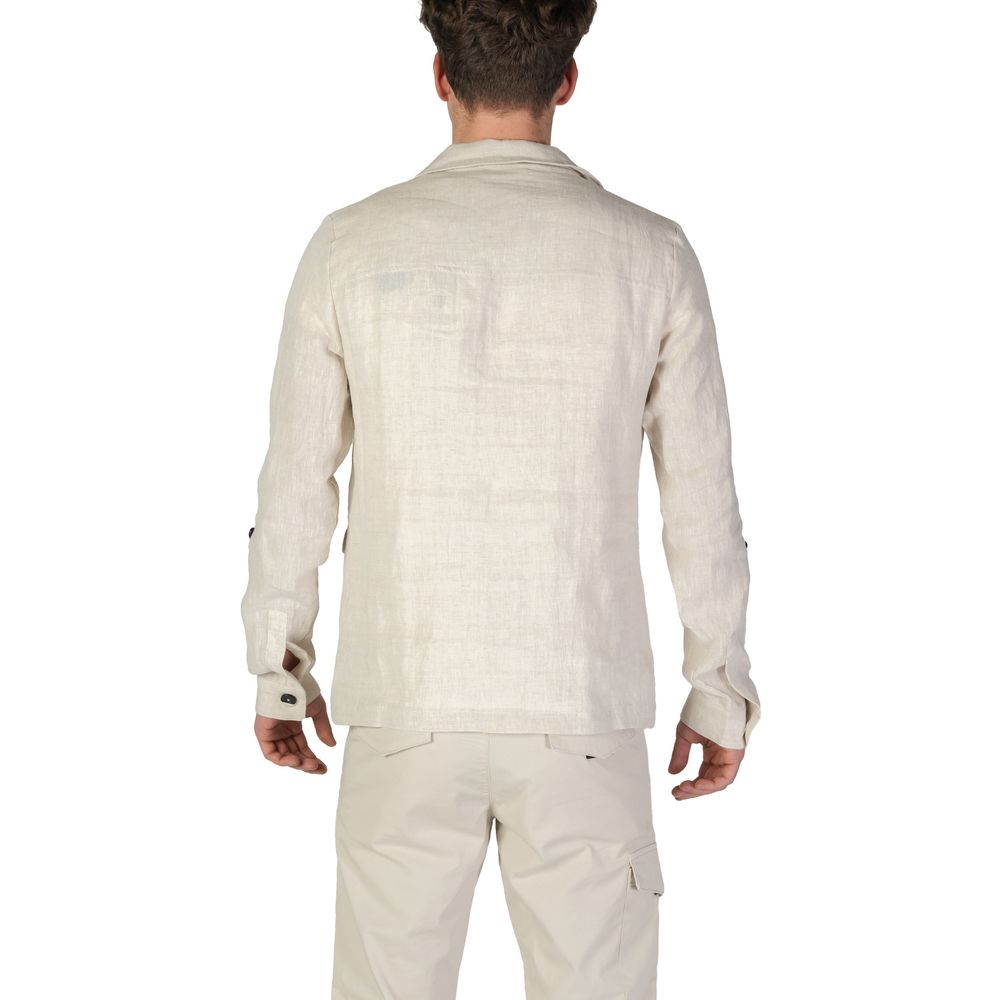 In My Hood Beige Linen Blazer