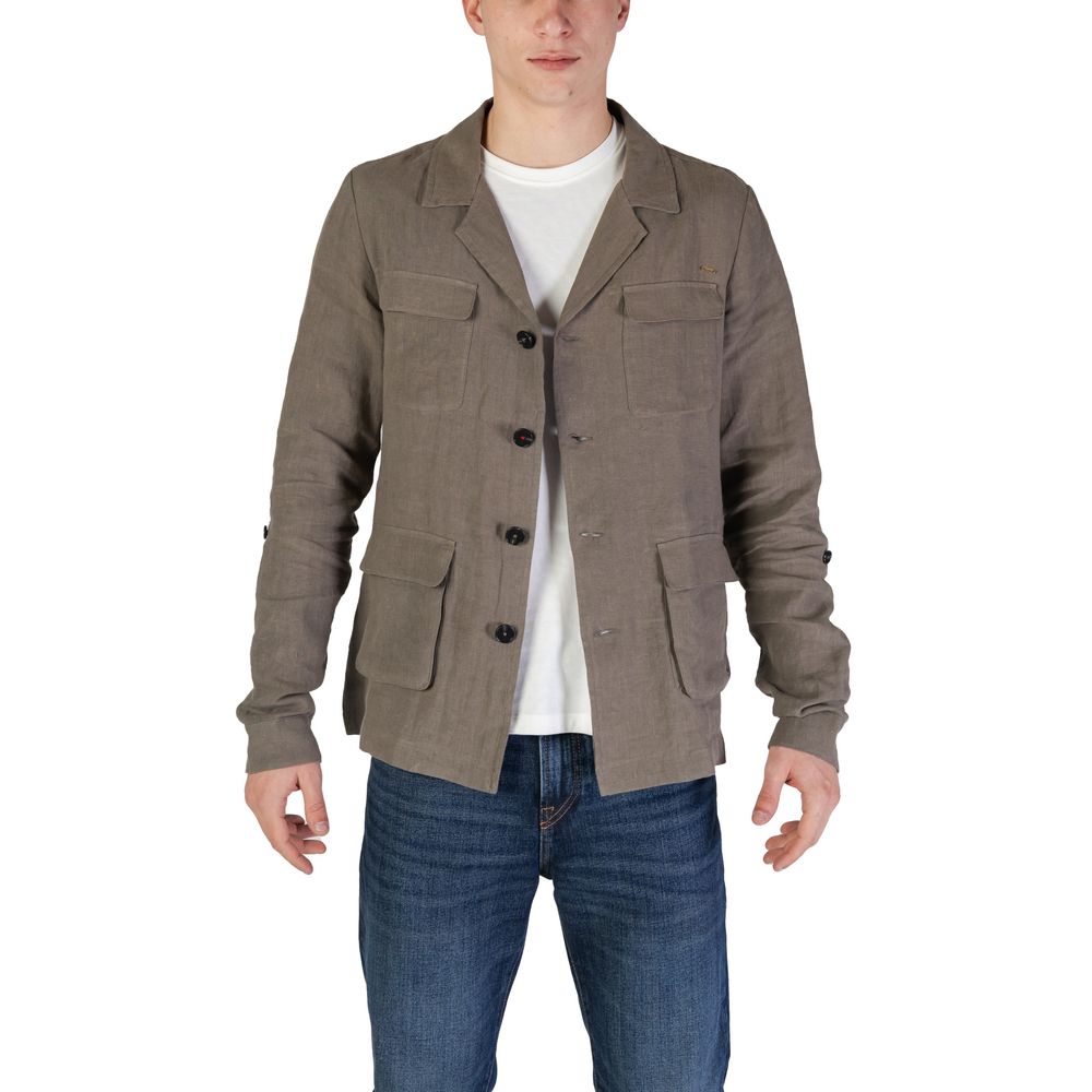 In My Hood Green Linen Blazer