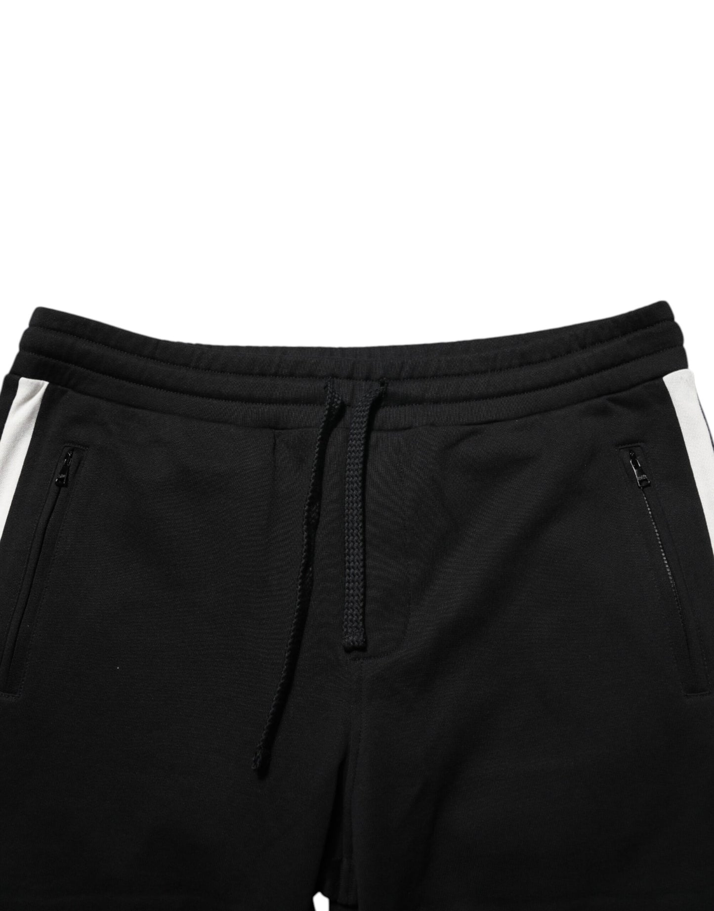 Pantaloni sport Dolce & Gabbana negri din bumbac
