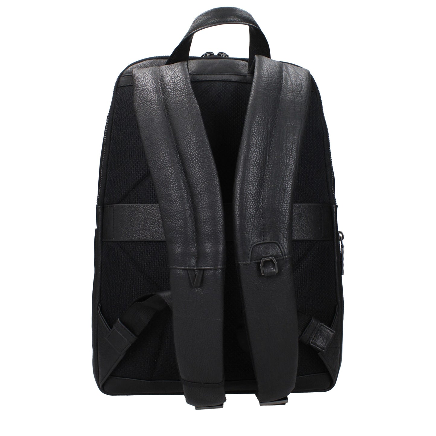 Piquadro Black Leather Backpack