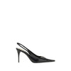 Saint Laurent Black Calf Leather Bos Taurus High Heel Pumps
