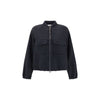 Brunello Cucinelli Blue Fleece Wool Bomber