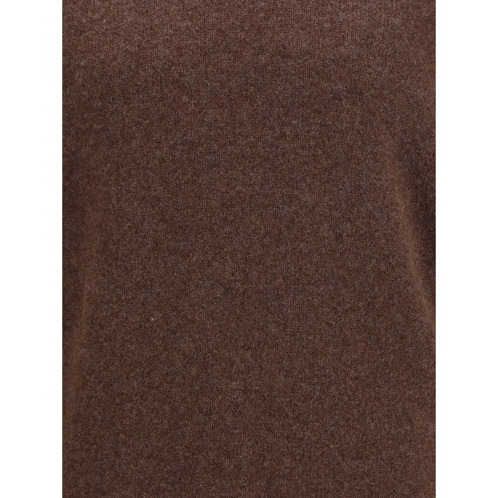 Dolce & Gabbana Brown Fleece Wool Sweatshirt