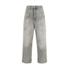 Haikure Gray Cotton Straight-Leg Jeans