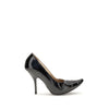 Margiela Black Calf Leather Bos Taurus High Heel Pumps