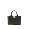 Valentino Garavani Black Leather Shoulder Bag