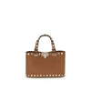 Valentino Garavani Brown Leather Shoulder Bag