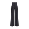 Max Mara Black Fleece Wool Casual Pants