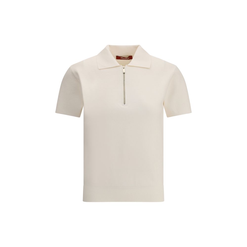 Tricou polo Max Mara Teti cu fermoar