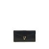Versace Black Calf Leather Bos Taurus Wallet