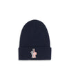 Moncler Grenoble Blue Fleece Wool Beanie