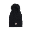 Moncler Grenoble Black Fleece Wool Beanie
