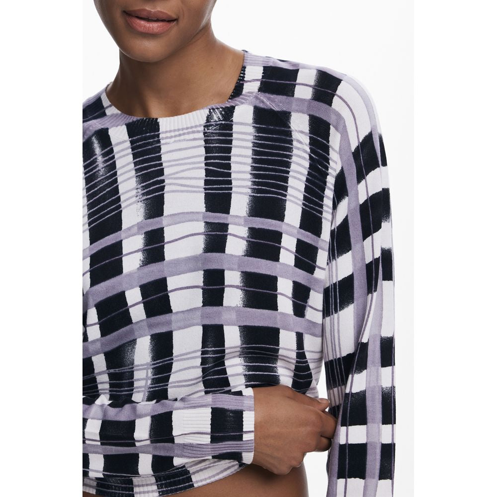 Desigual White Viscose Sweater