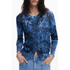Desigual Blue Viscose Women Sweater
