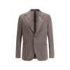 Lardini Brown Fleece Wool Blazer