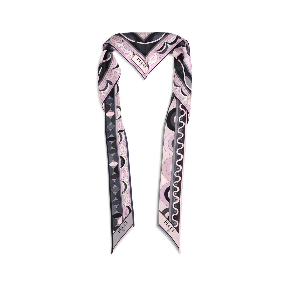 Eșarfă triunghiulară de mătase Emilio Pucci