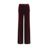 Forte_Forte Bordeaux Viscose Flared Pants