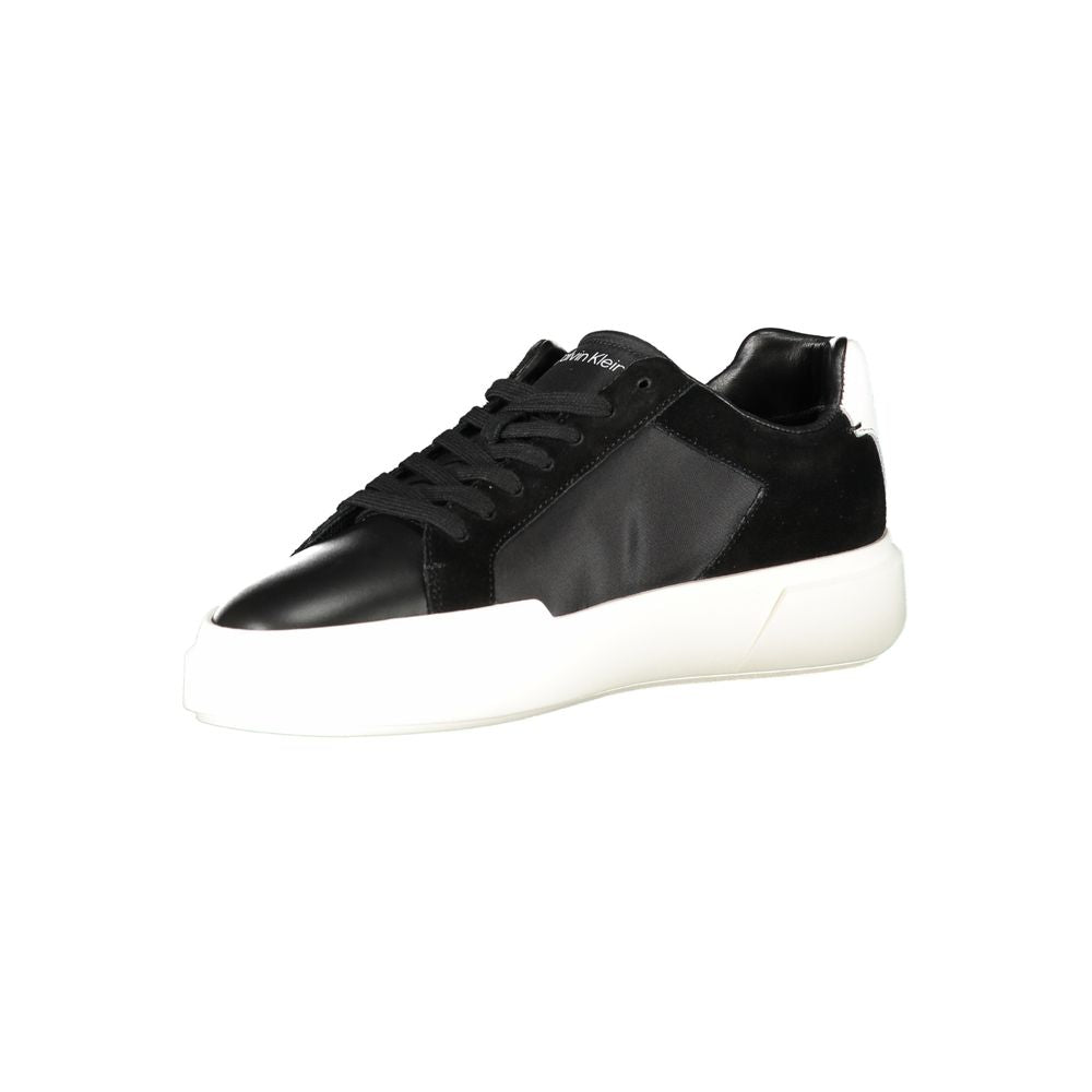 Calvin Klein Black Leather Men Sneaker